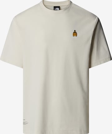 T-Shirt THE NORTH FACE en beige : devant