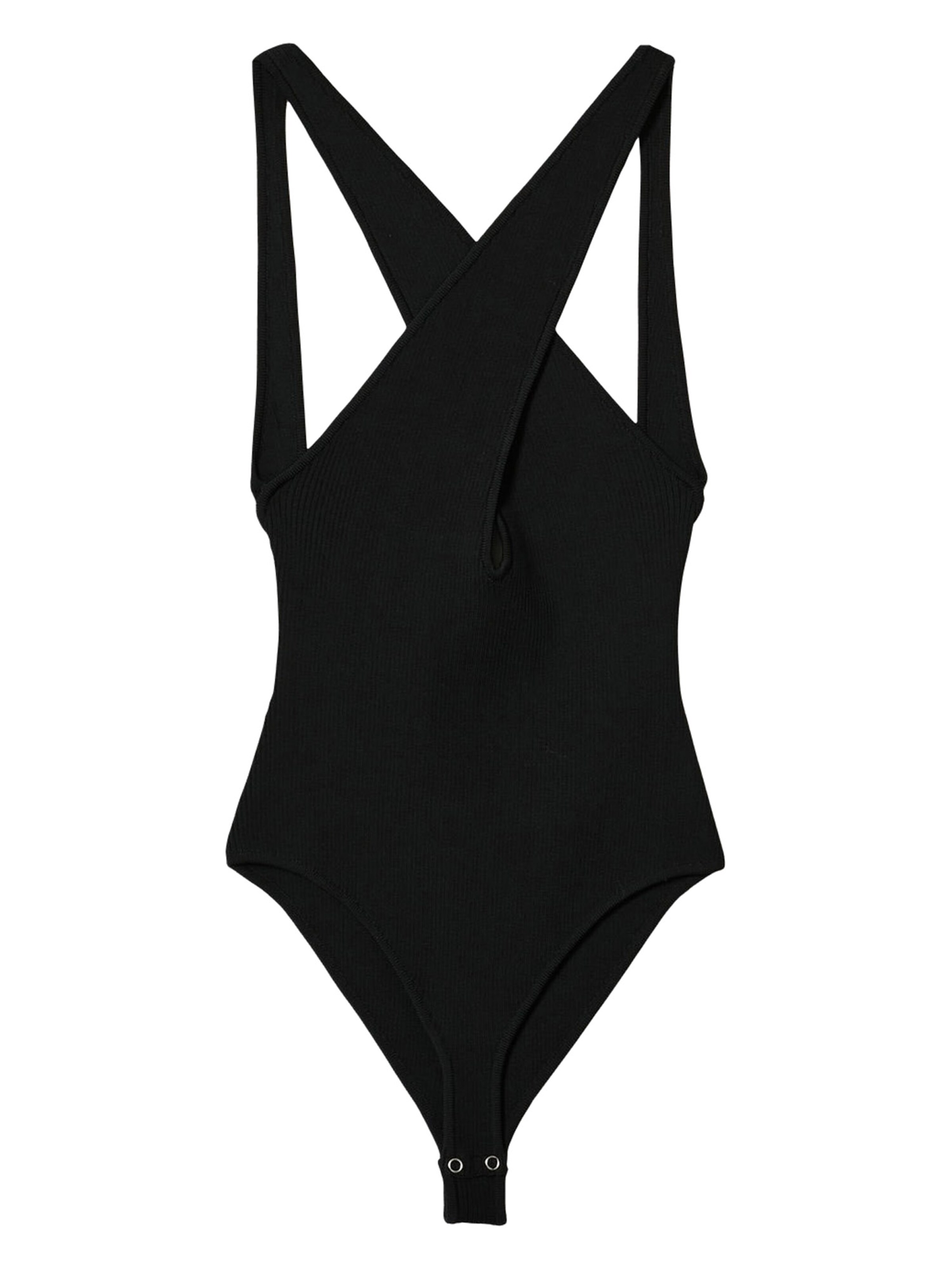 MANGO Shirtbody 'Penelope' i sort: forside