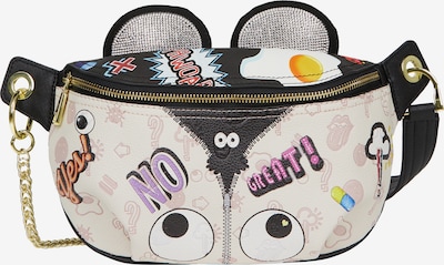MYMO Pojasna torbica 'Pop Eyetheme' u ljubičasta / pastelno roza / crna / prljavo bijela, Pregled proizvoda