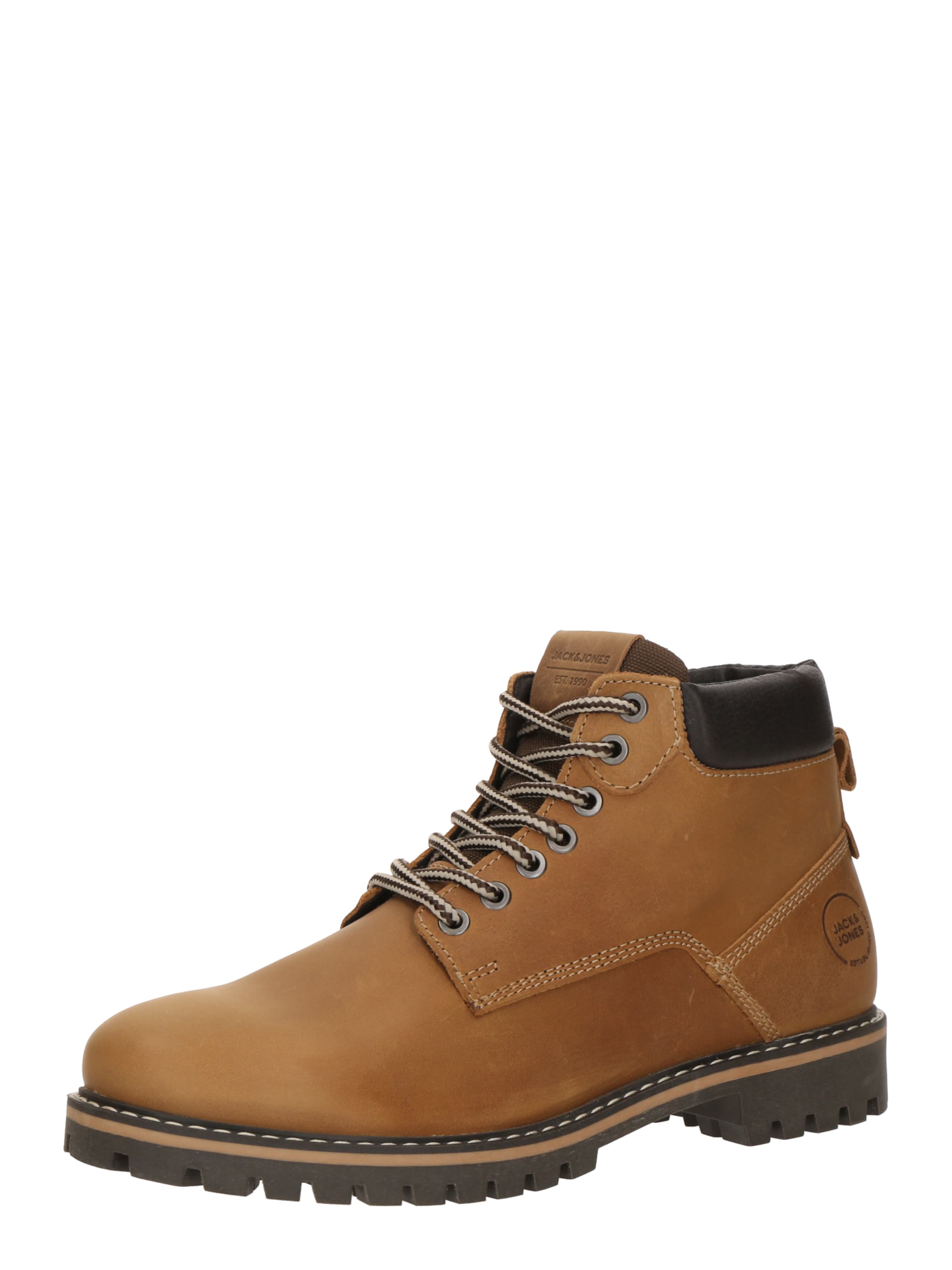 JACK & JONES Ботинки на шнуровке 'JFWQueensway' в Желтый: спереди