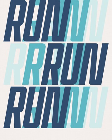 Watapparel Shirt ' Run, Run, Run' in Wit