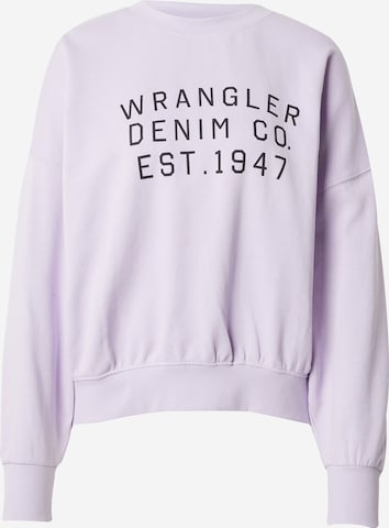 WRANGLER Sweatshirt in Lila: predná strana