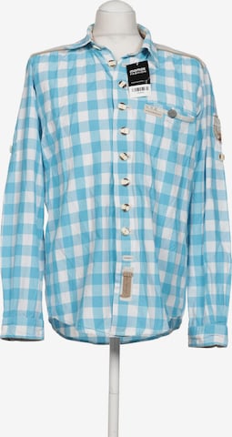 STOCKERPOINT Button Up Shirt in M in Blue: front