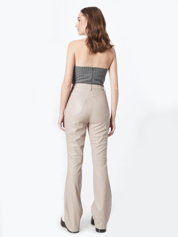 River Island Flared Hose in Beige