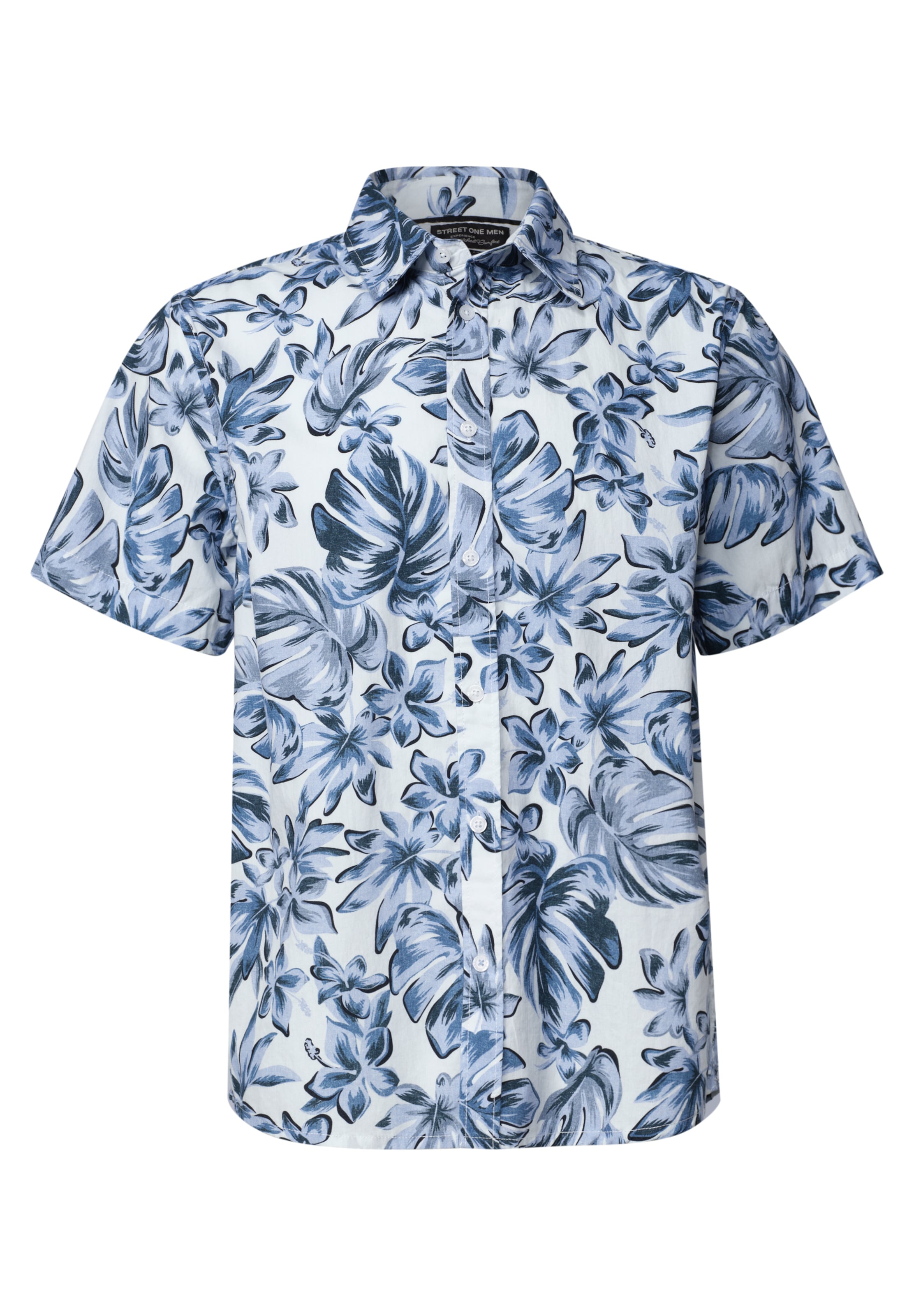 Street One MEN Hemd in Blau: Vorderseite