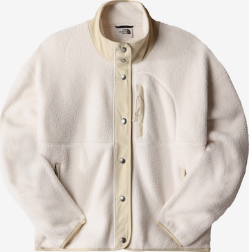 THE NORTH FACE Athletic Fleece Jacket 'CRAGMONT' in White: front