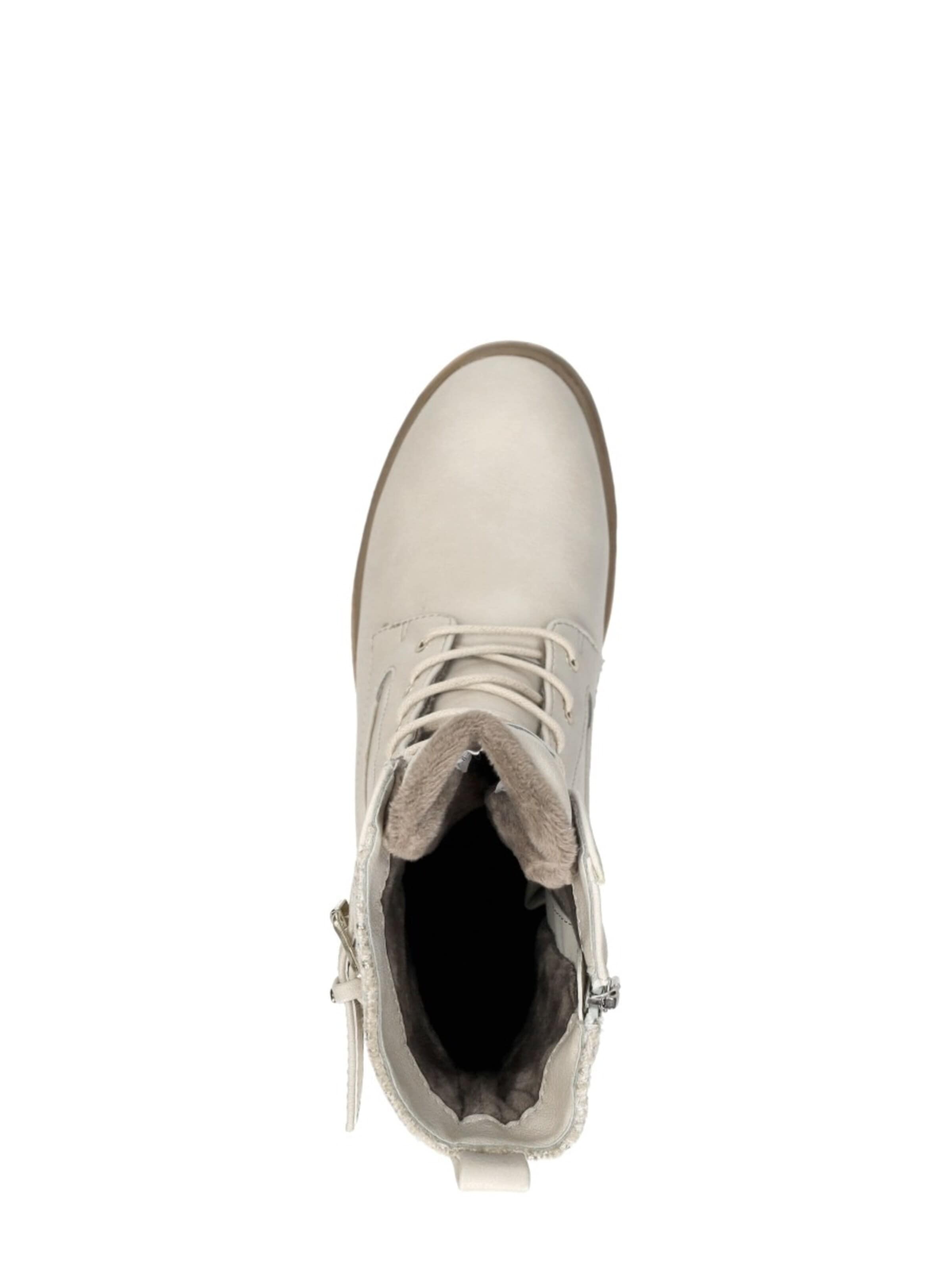 Bottines à lacets 'Veterschoenen Hak' MUSTANG en blanc