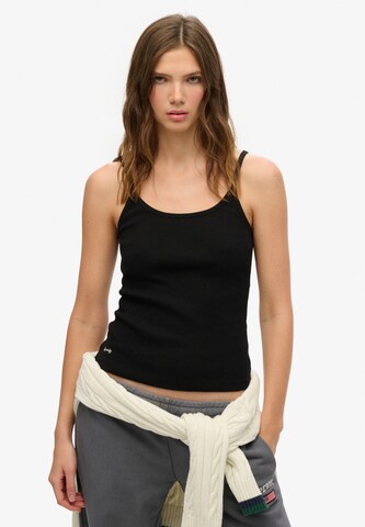 Haut 'Essentials' Superdry en noir : devant