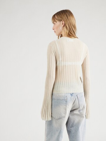 WEEKDAY Knit Cardigan 'FLORIE' in Beige