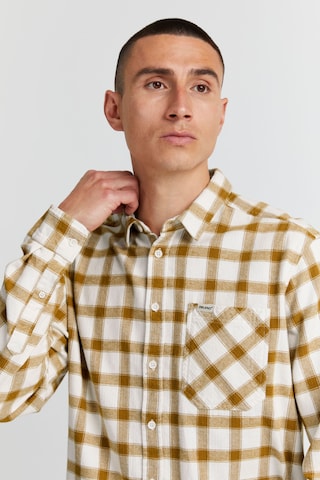 BLEND Regular fit Button Up Shirt in Beige