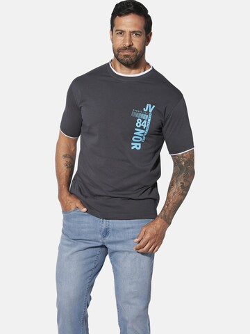 Jan Vanderstorm Shirt ' Flemming ' in Grijs: voorkant