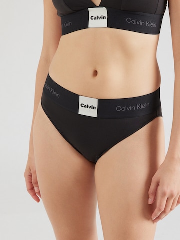 Calvin Klein Regular Bikinibroek in Zwart: voorkant