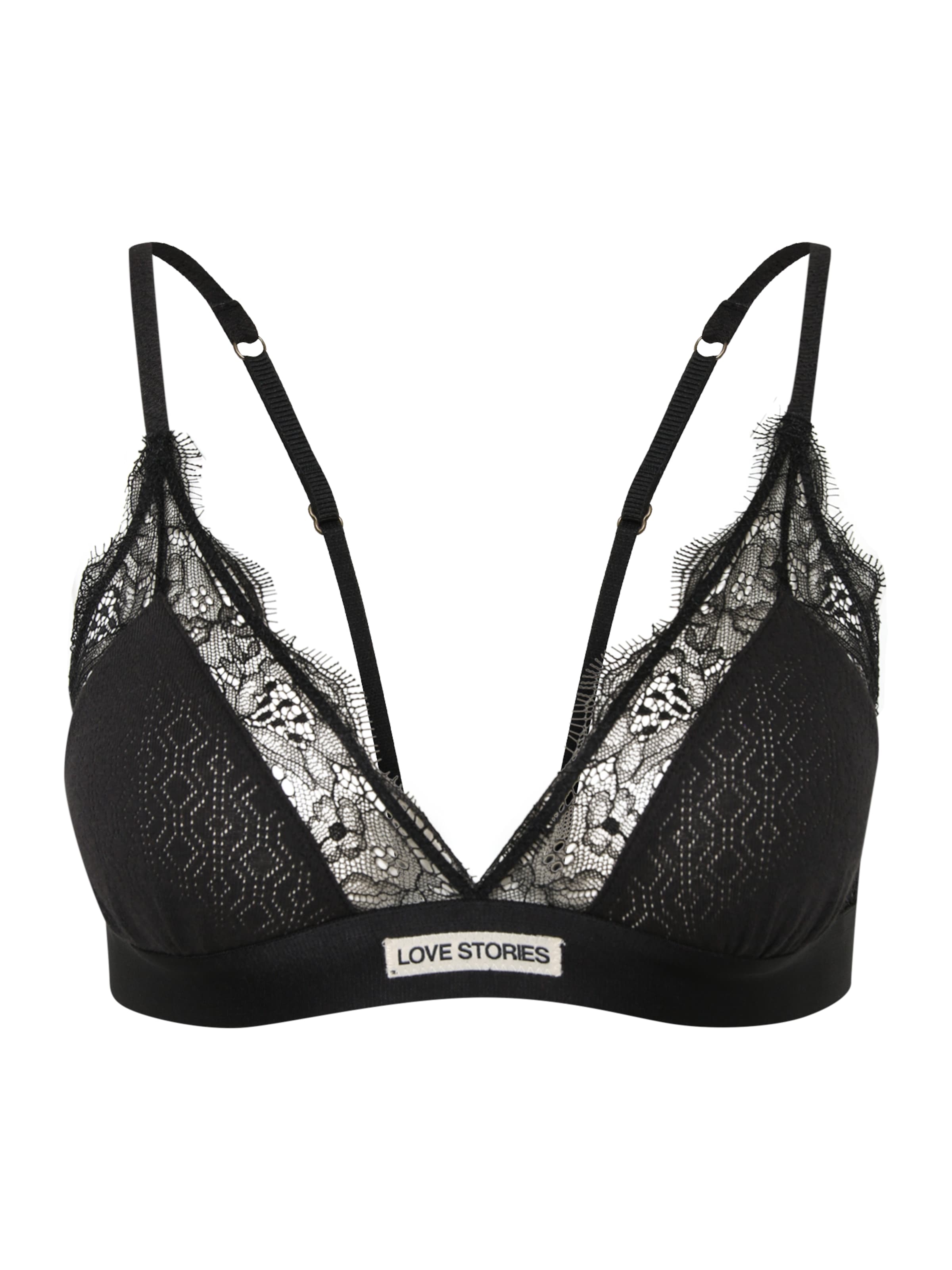 LOVE Stories Korzetová Podprsenka – černá: přední strana