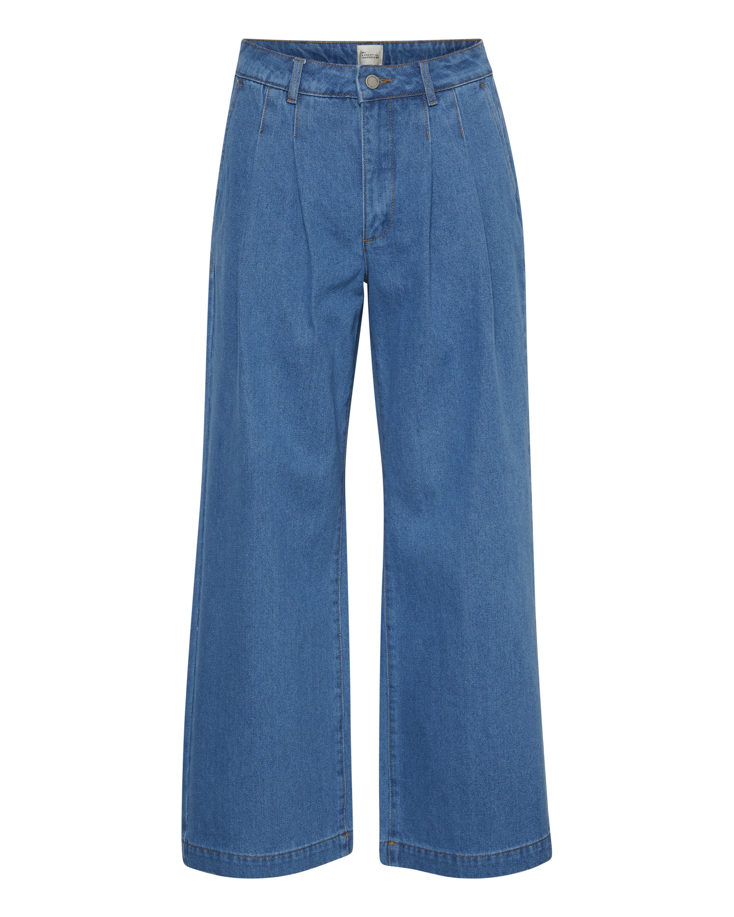My Essential Wardrobe Широкий Джинсы с плиссировкой 'Zito' в Синий: спереди