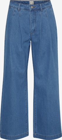 mėlyna My Essential Wardrobe Plačios klešnės Džinsai su kantu 'Zito': priekis