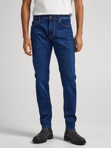 Pepe Jeans - Slimfit Calças de ganga 'Stanley' em azul: frente