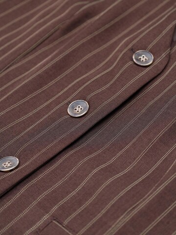 I AM Suit vest 'Gilet Gessato 95105' in Brown
