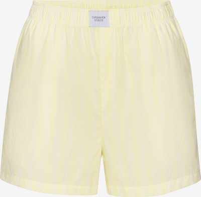 Pižaminės kelnės iš Copenhagen Studios, spalva – geltonosios citrinos spalva / balta, Prekių apžvalga