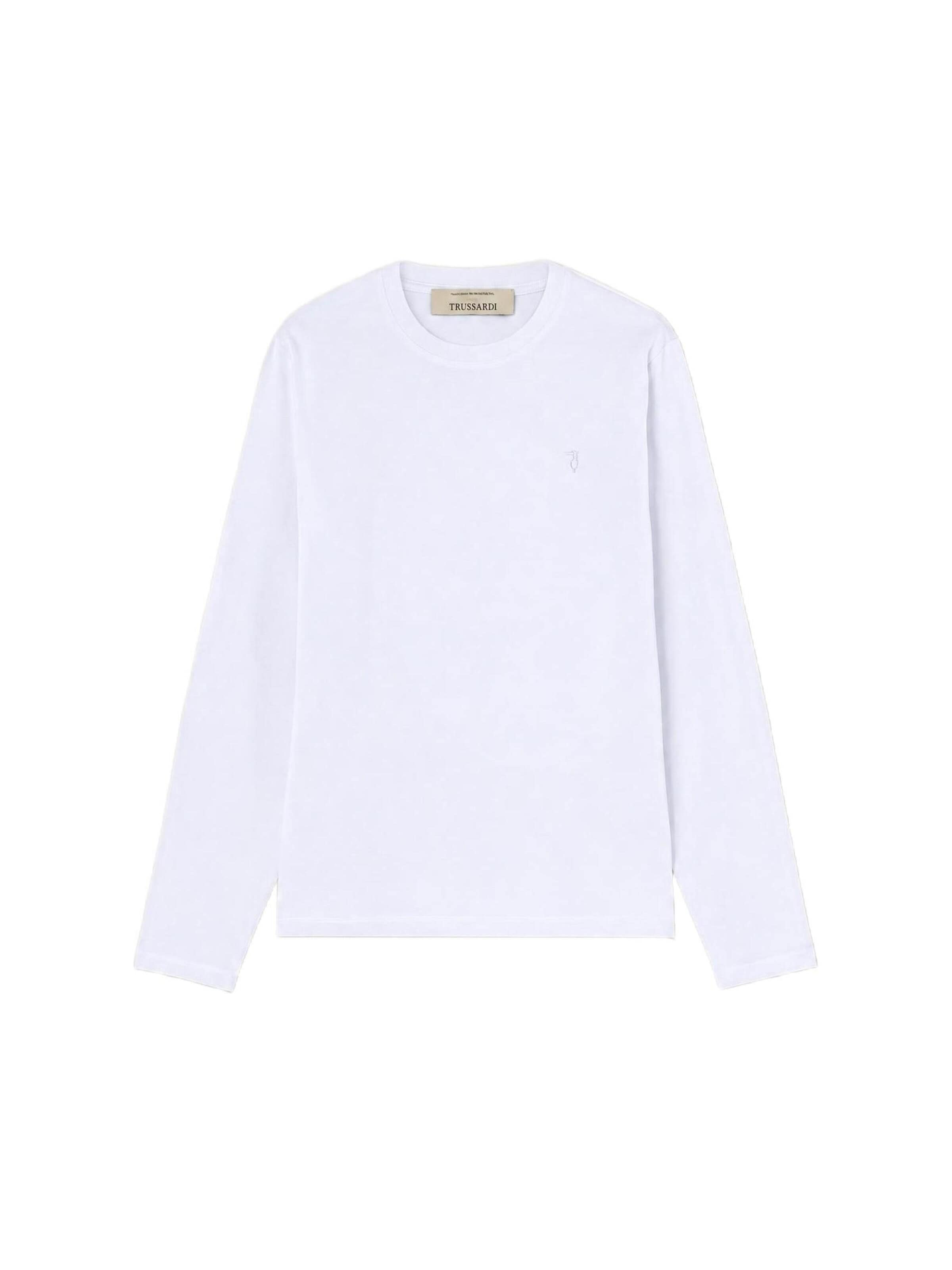 T-Shirt Trussardi en blanc : devant