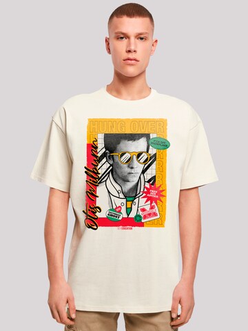 F4NT4STIC Shirt 'Sex Education Otis Hung Over Netflix TV Series' in Beige