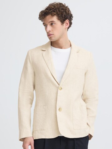 Casual Friday Regular fit Business-colbert ' CFTorup Linen ' in Beige: voorkant