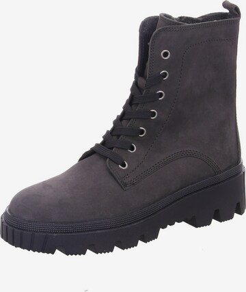 GABOR Lace-Up Ankle Boots in Grey: front