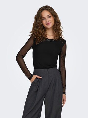 ONLY T-shirtbody 'ONLTERESSA' i svart: framsida