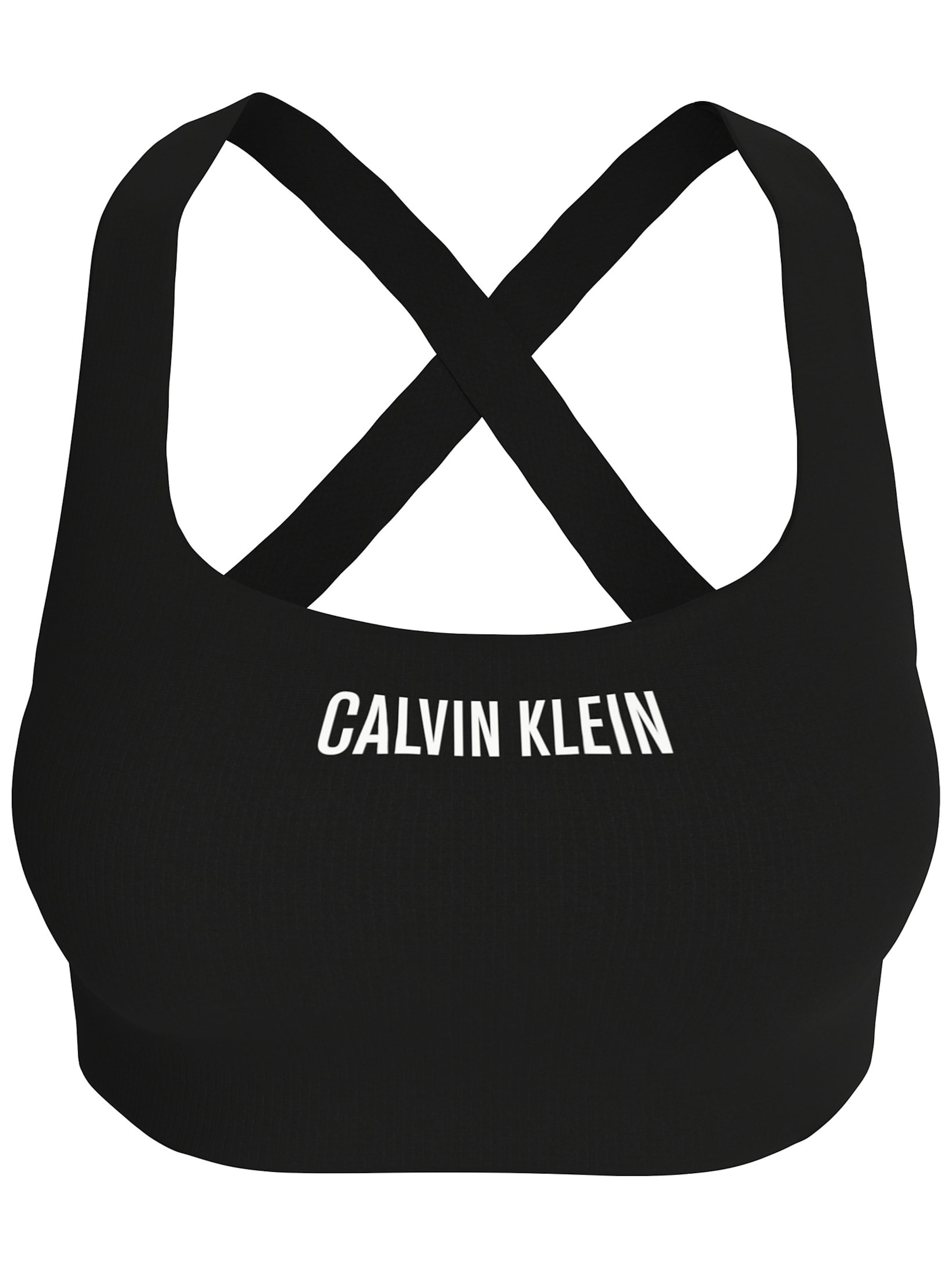 Calvin Klein Sport Bustier Sport bh in Zwart: voorkant
