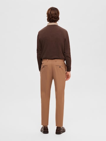 SELECTED HOMME - Slimfit Pantalón de pinzas 'Liam' en beige