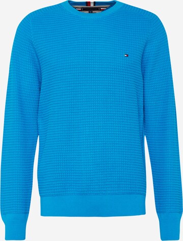 TOMMY HILFIGER Sweter 'SPRING GRID' w kolorze niebieski: przód