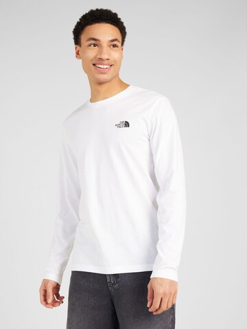 T-Shirt THE NORTH FACE en blanc : devant