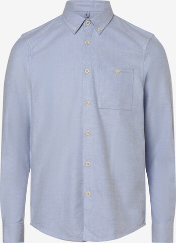 DRYKORN Regular fit Button Up Shirt ' Liet ' in Blue: front