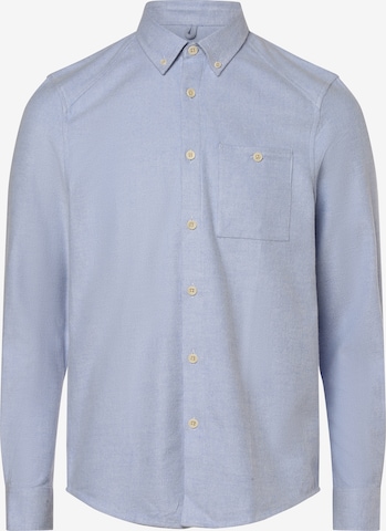 DRYKORN Button Up Shirt ' Liet ' in Blue: front