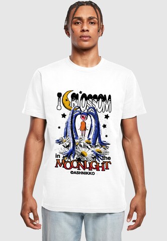 Merchcode Shirt 'Ashnikko - Moonlight' in White: front