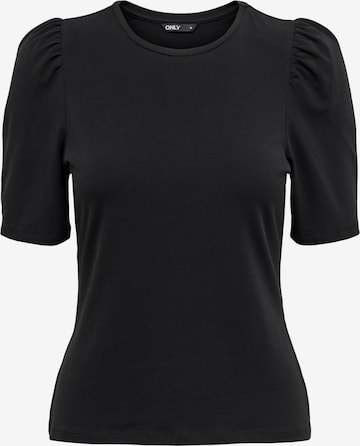 T-shirt ONLY en noir : devant