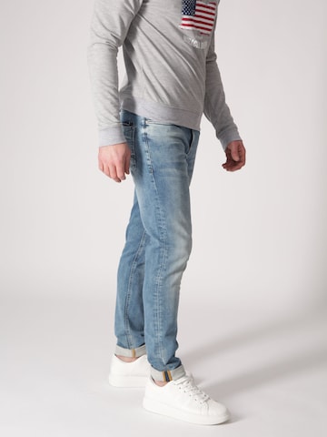 Coupe slim Jean 'Morris' Miracle of Denim en bleu