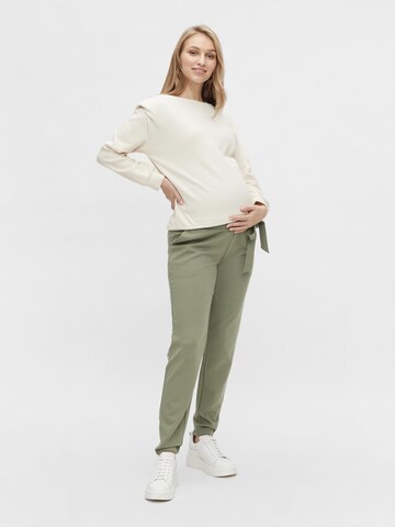 MAMALICIOUS Regular Trousers 'Masmini' in Green