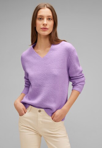STREET ONE Pullover in Lila: Vorderseite
