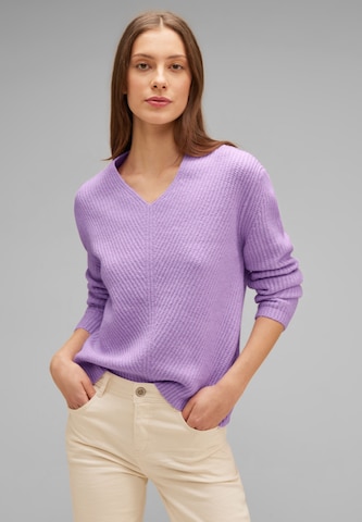 STREET ONE Sweater in Purple: front