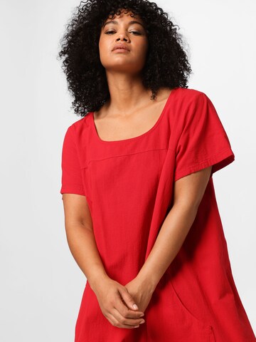 Zizzi Jurk 'Jeasy' in Rood