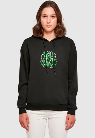 Merchcode Sweatshirt 'Stay Safe' in Zwart: voorkant