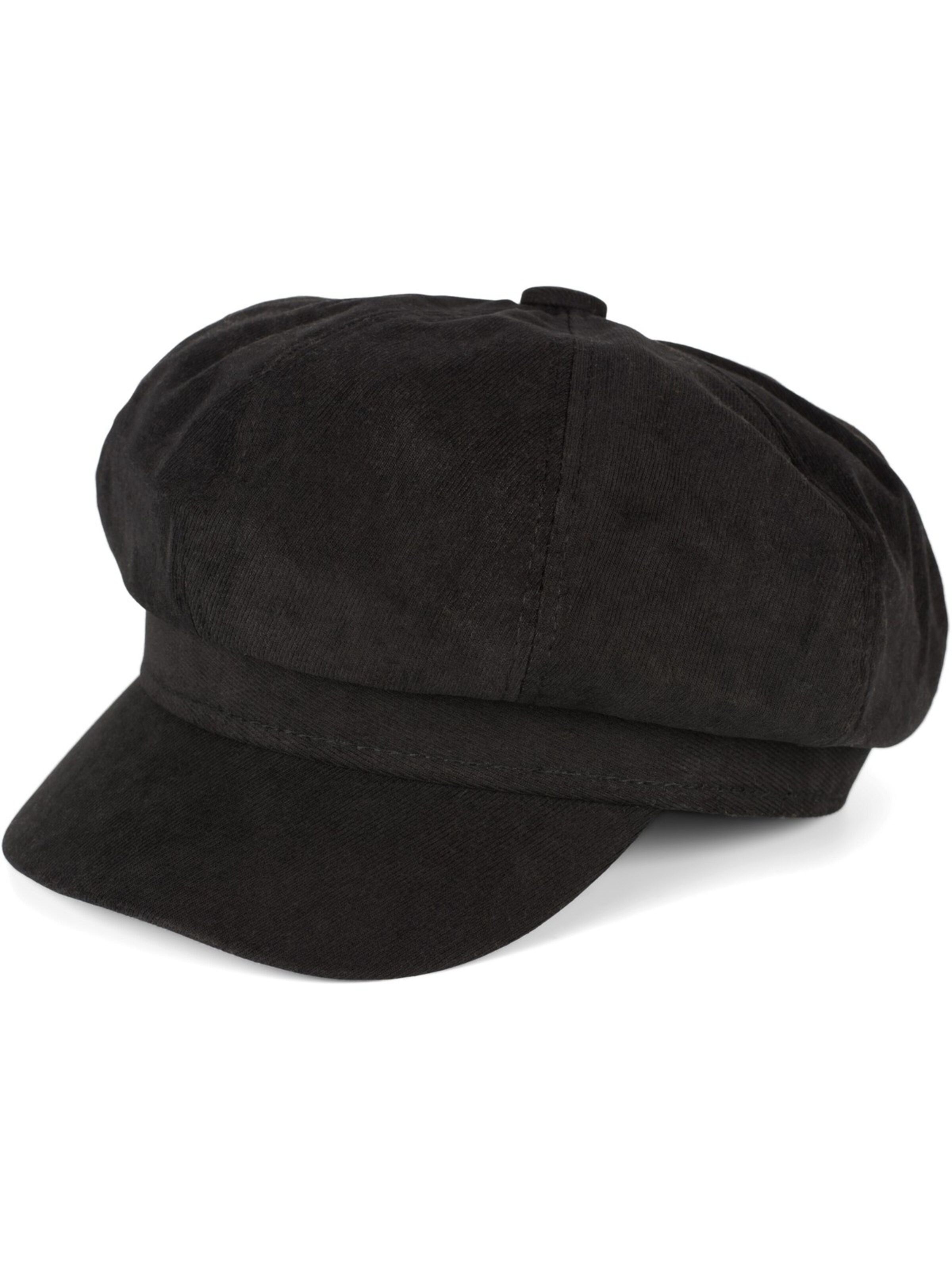 styleBREAKER Mütze 'Weiche Ballonmütze Einfarbig'‌‌‌ in Schwarz: Vorderseite