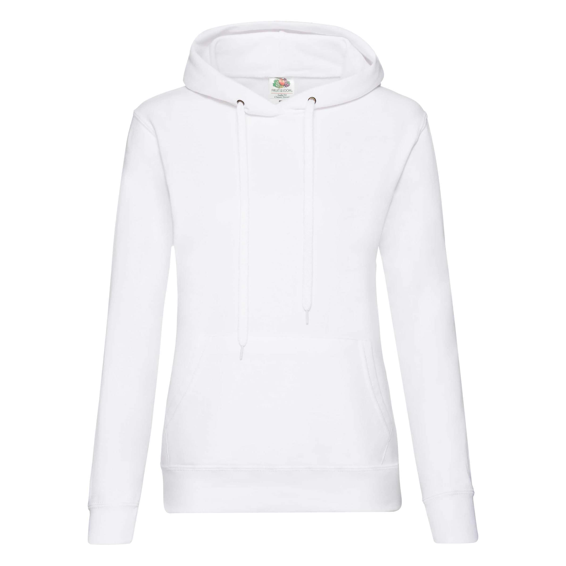 FRUIT OF THE LOOM Sweatshirt in White: front