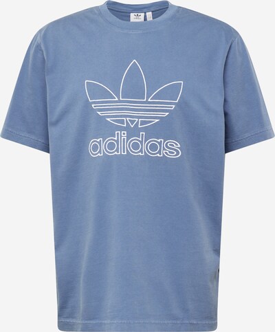 ADIDAS ORIGINALS T-Shirt 'Adicolor Outline Trefoil' en bleu fumé / blanc, Vue avec produit