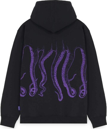 Octopus Sweatshirt in Schwarz