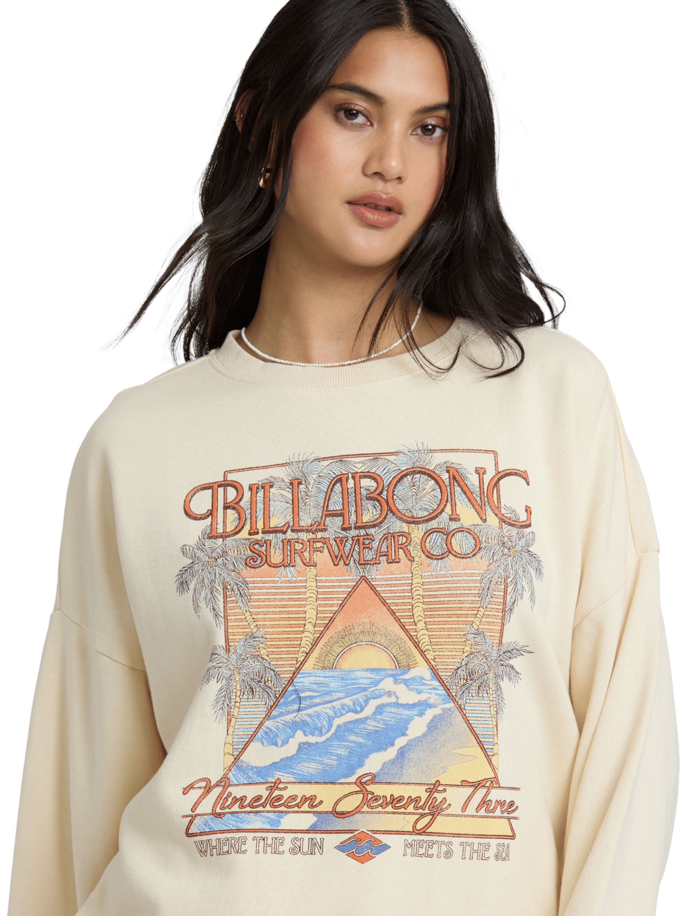 BILLABONG Sweatshirt 'Echo' in Weiß