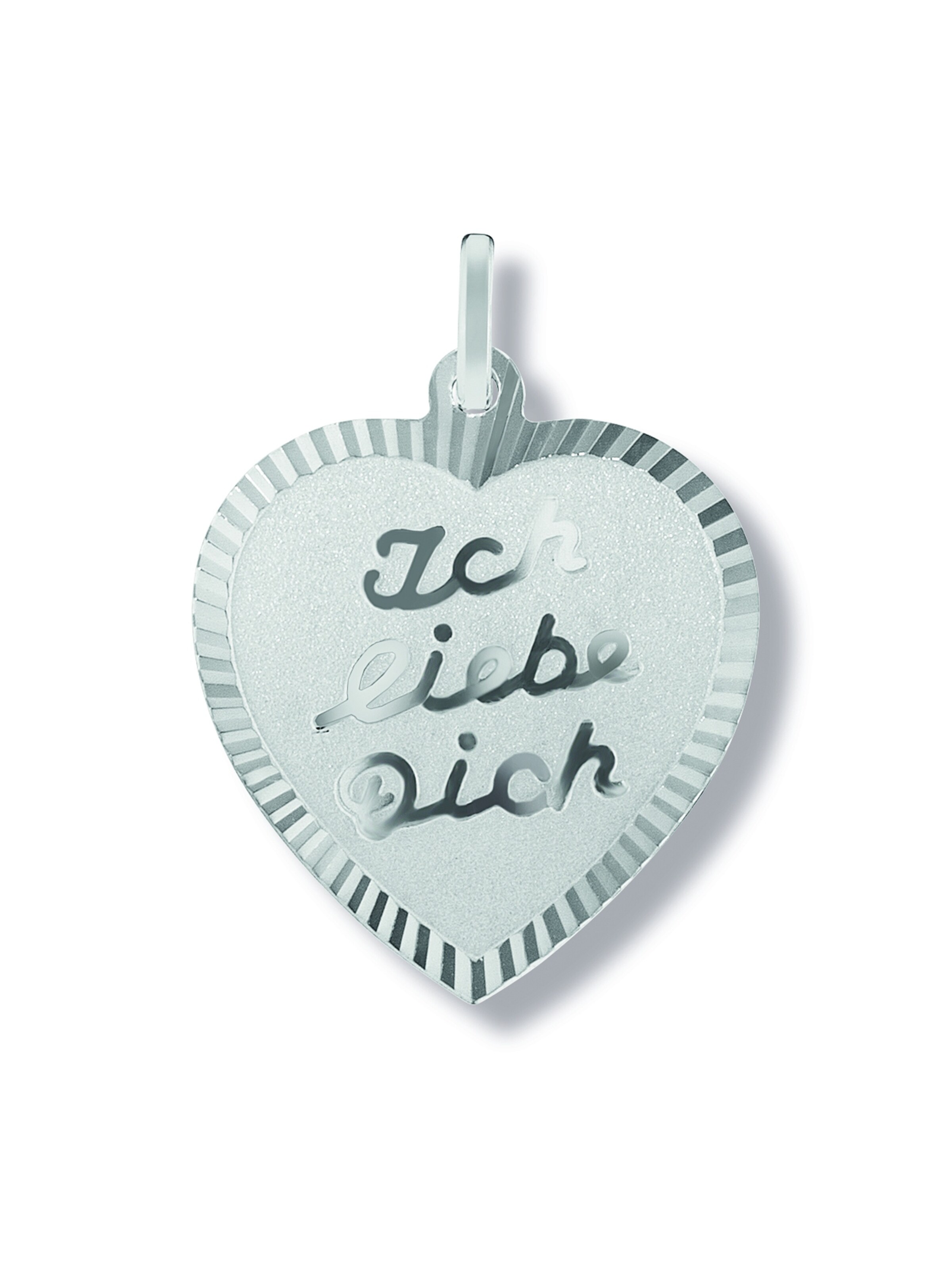 ONE ELEMENT Anhänger 'Herz' in Silber: Vorderseite