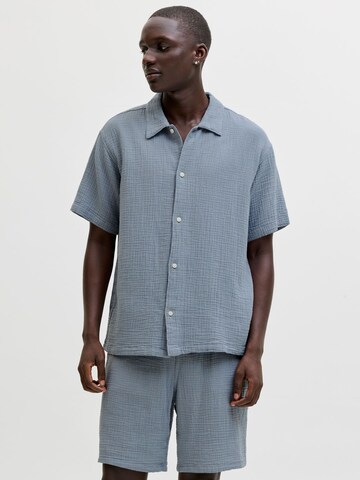 Fit confort Chemise 'JORNantucket' JACK & JONES en bleu : devant