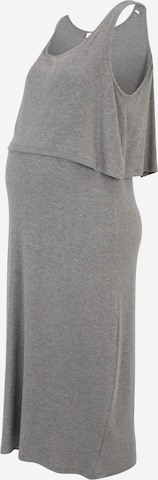Mamalicious Curve Dress in Grey: front