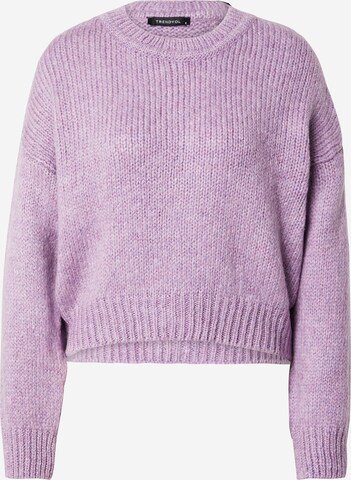 Pull-over Trendyol en violet : devant